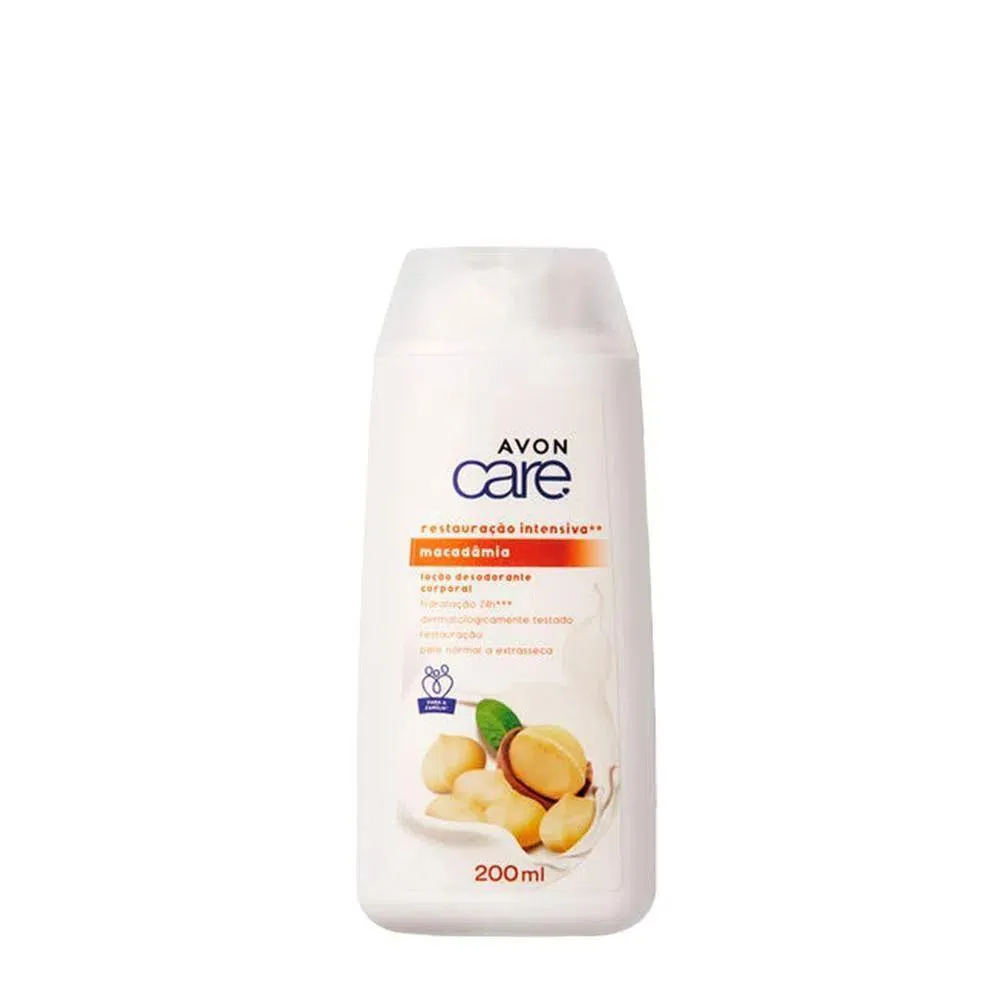AVON CARE LOçãO CORPORAL 200ML FRAGRâNCIA:MACADâMIA