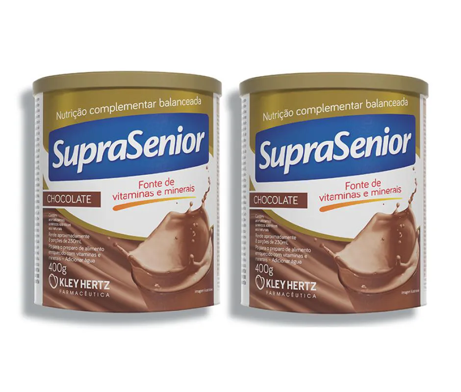 KIT 2 SUPRASENIOR CHOCOLATE 400G - KLEY HERTZ