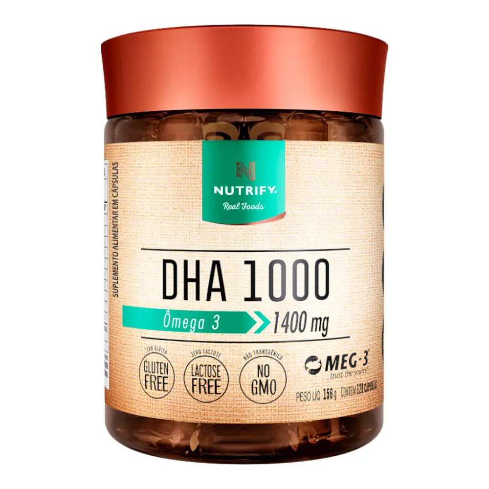 ÔMEGA 3 DHA 1000 NUTRIFY 120 CáPSULAS