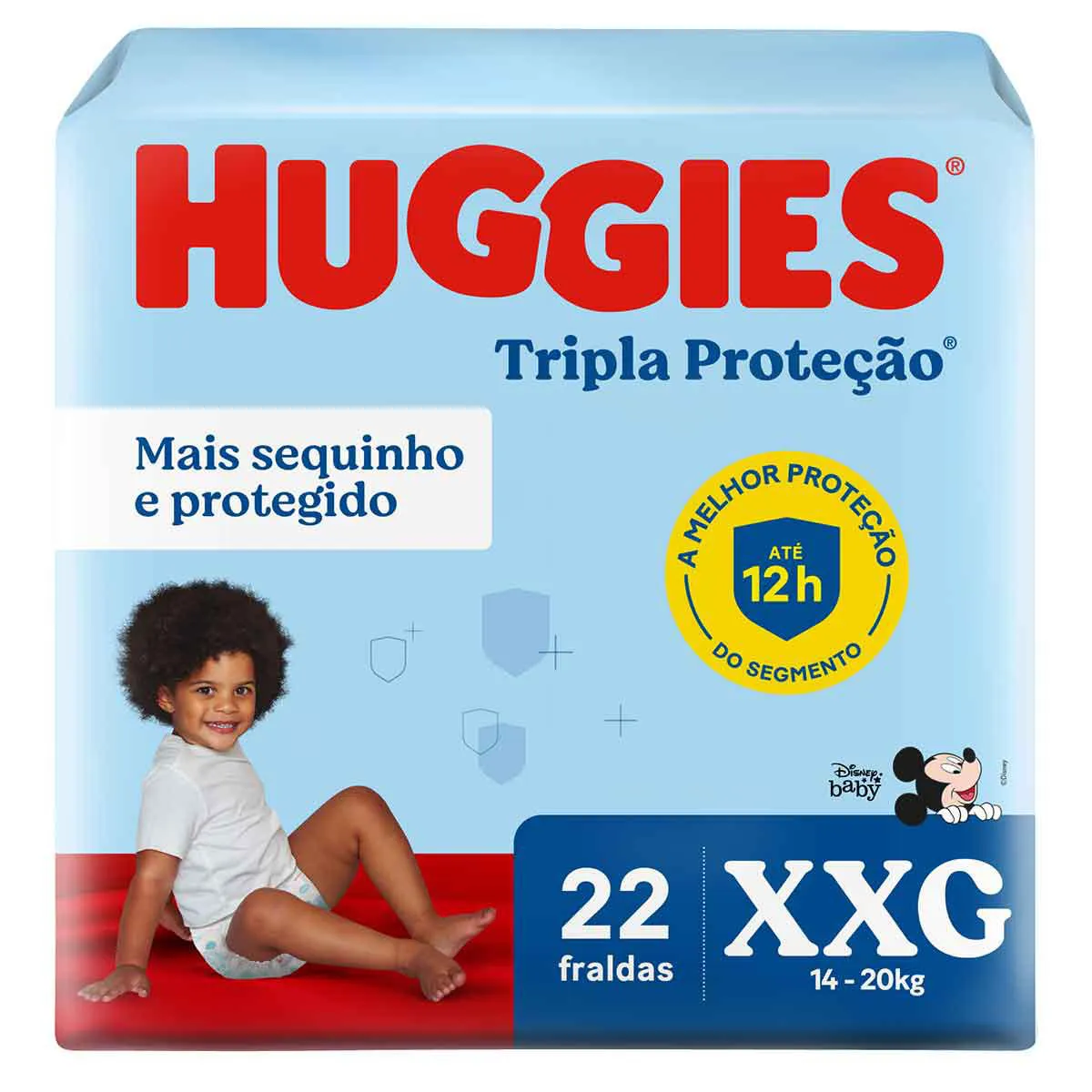 Fralda Huggies Tripla Proteção Disney Baby XXG 22 unidades
