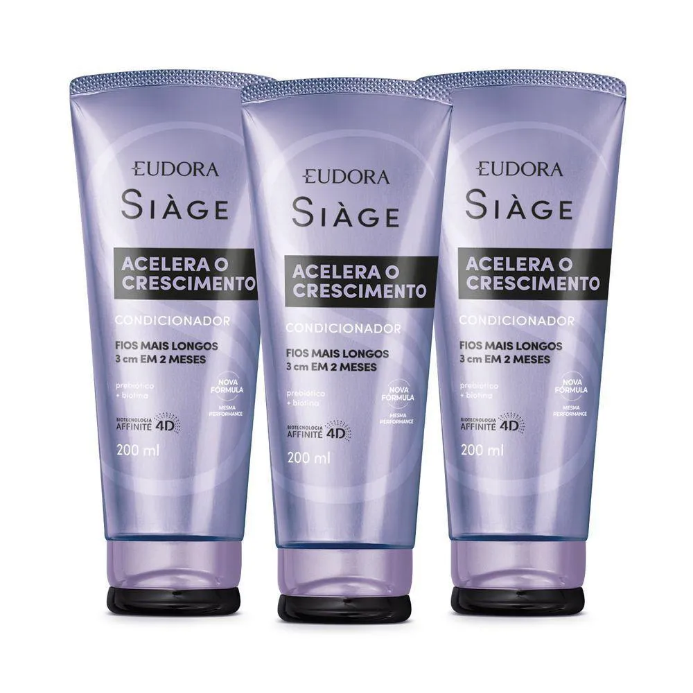 COMBO SIàGE ACELERA O CRESCIMENTO: CONDICIONADOR 3X200ML