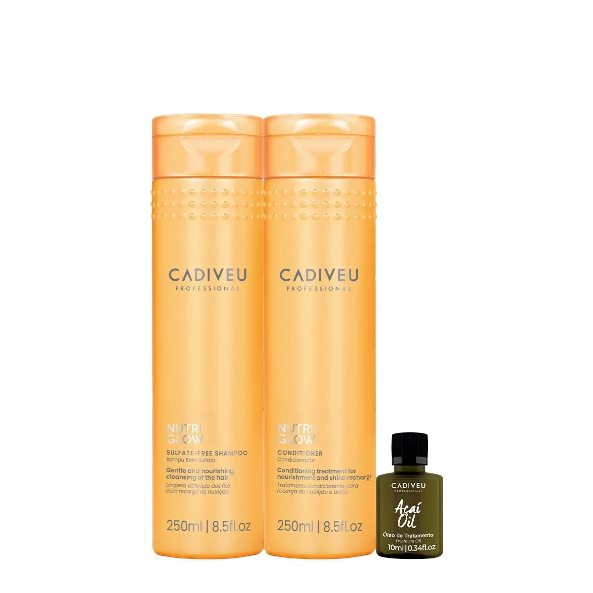 KIT CADIVEU PROFESSIONAL NUTRI GLOW DUO P (3 PRODUTOS)