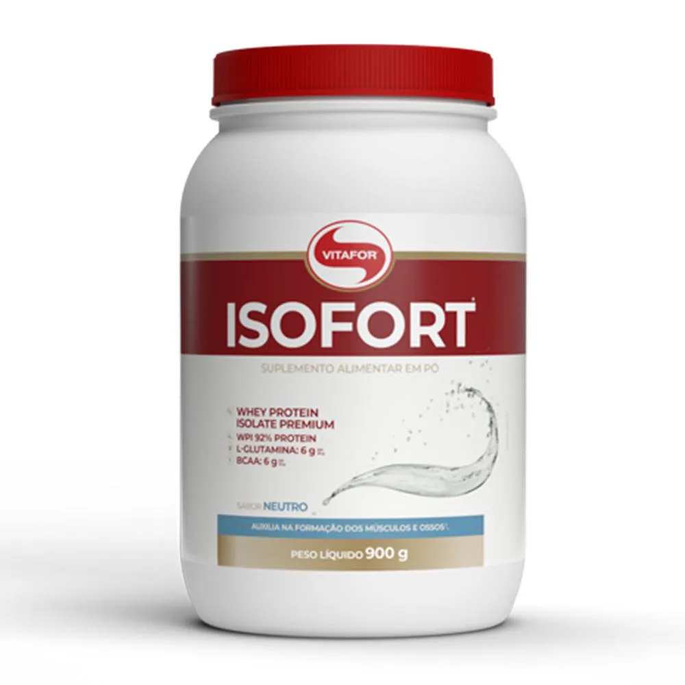 ISOFORT WHEY PROTEIN 900G SABOR NEUTRO - VITAFOR