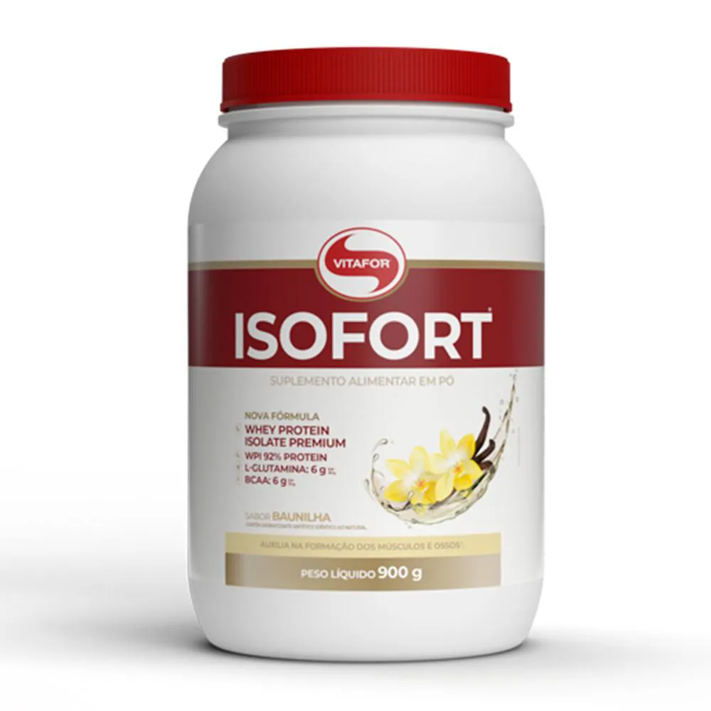 ISOFORT WHEY PROTEIN 900G SABOR BAUNILHA - VITAFOR
