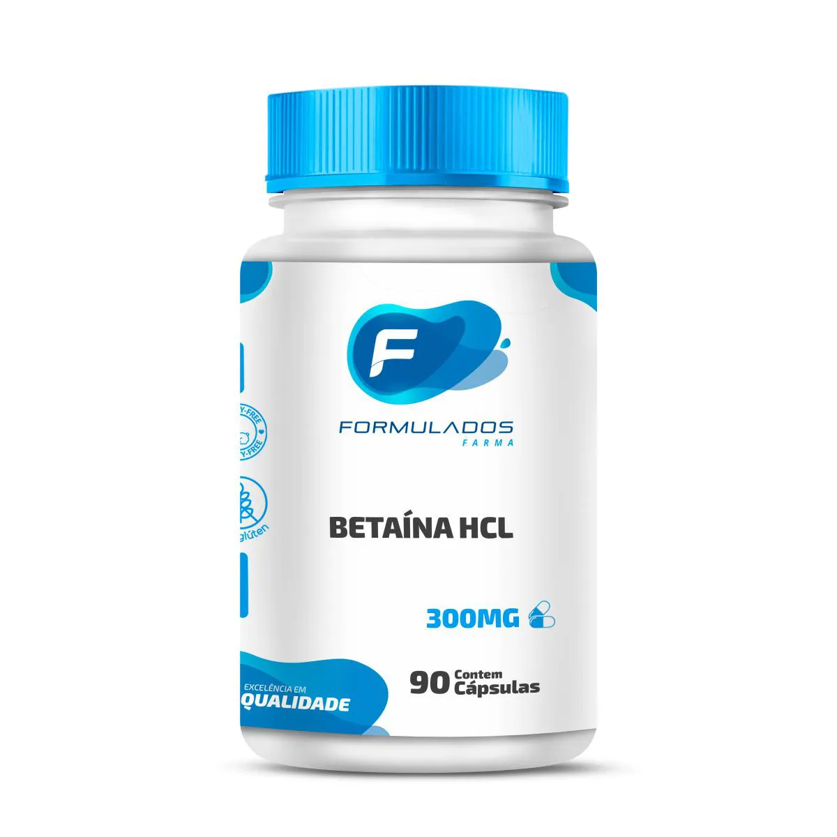 BETAíNA HCL 300MG 90 CáPSULAS - FORMULADOS FARMA