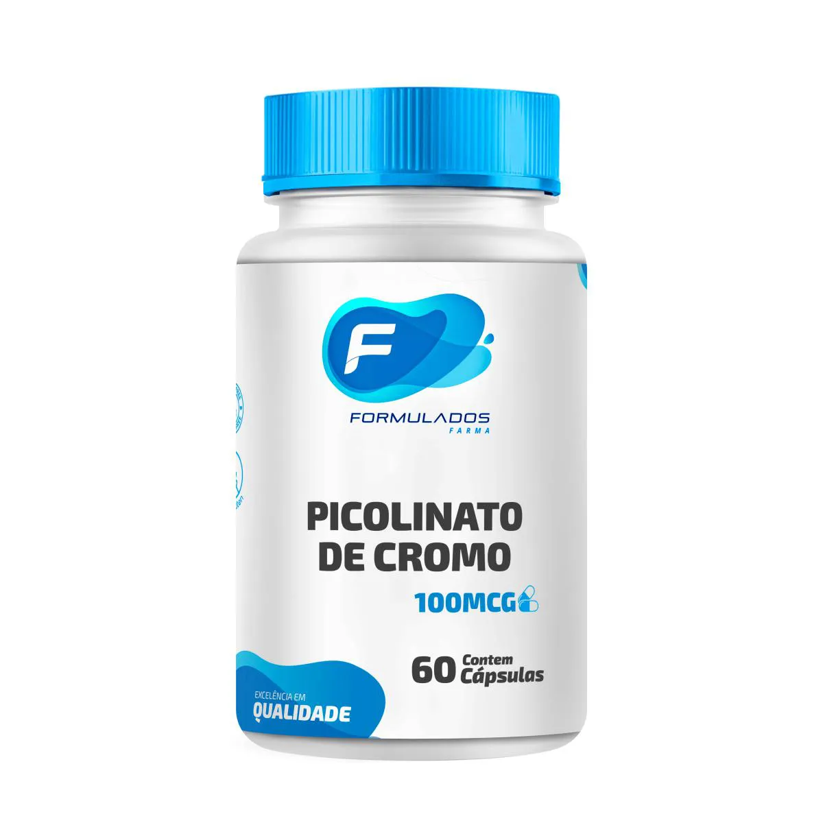 PICOLINATO DE CROMO 100MCG 60 CáPSULAS - FORMULADOS FARMA