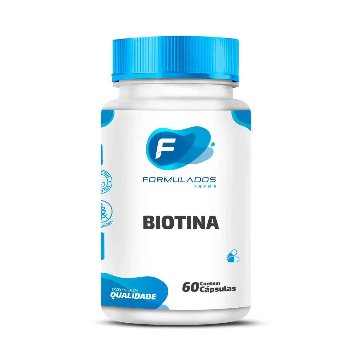 BIOTINA 45MCG 60 CáPSULAS - FORMULADOS FARMA