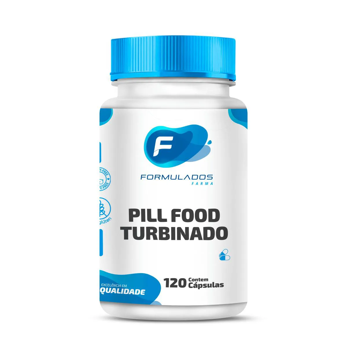 PILL FOOD TURBINADO 120 CáPSULAS - FORMULADOS FARMA