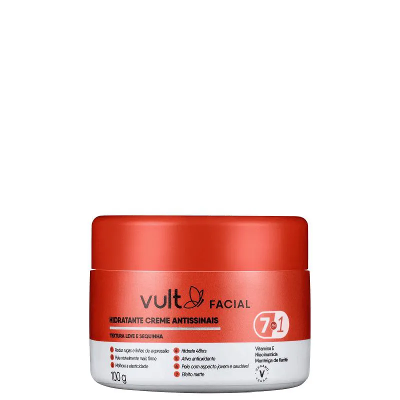VULT HIDRATANTE CREME ANTISSINAIS FACIAL 100G
