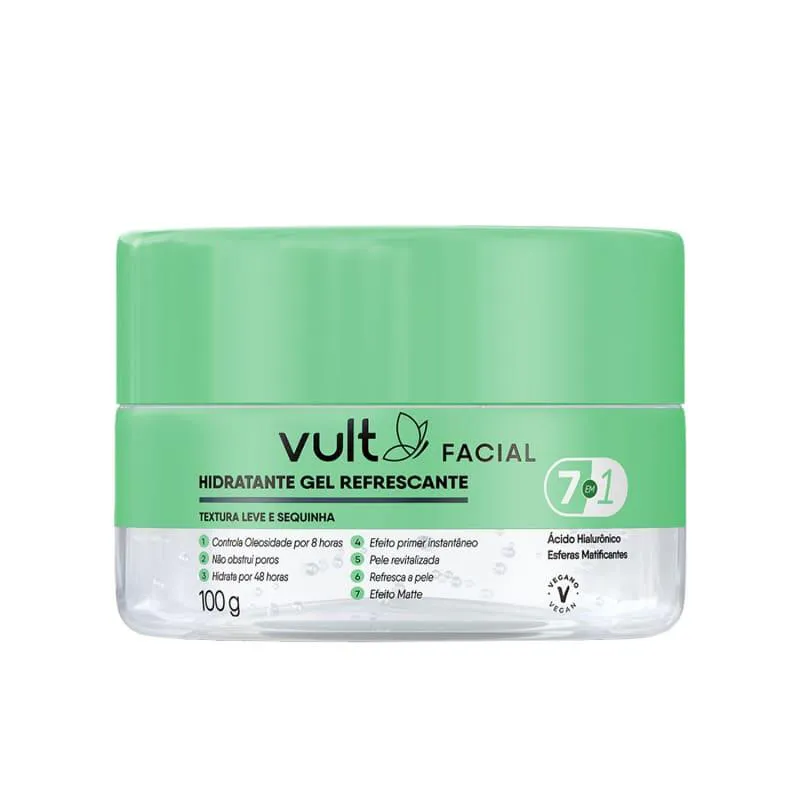 VULT HIDRATANTE GEL REFRESCANTE FACIAL 100G