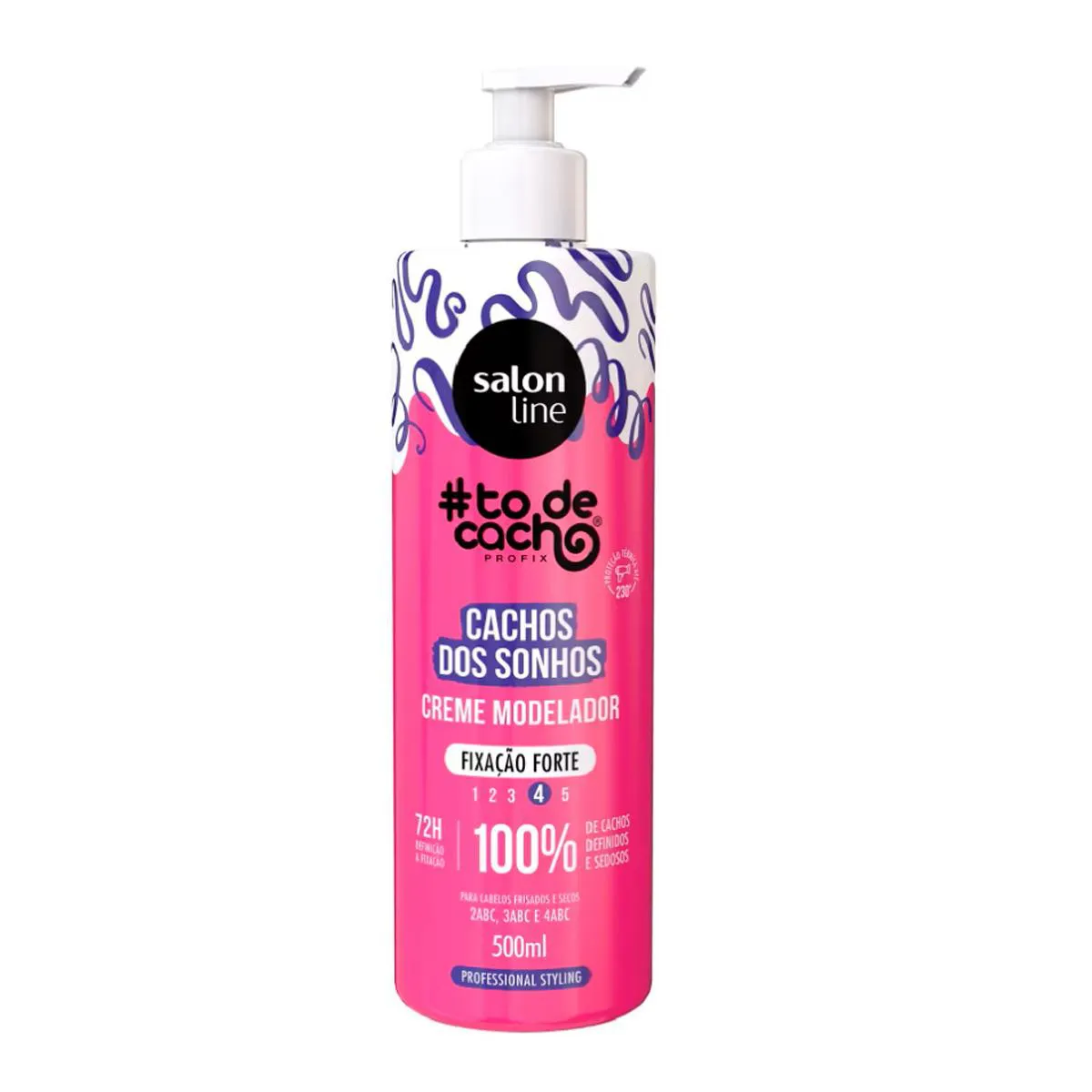 Creme Modelador #todecacho Cachos dos Sonhos Fixação Forte 500ml