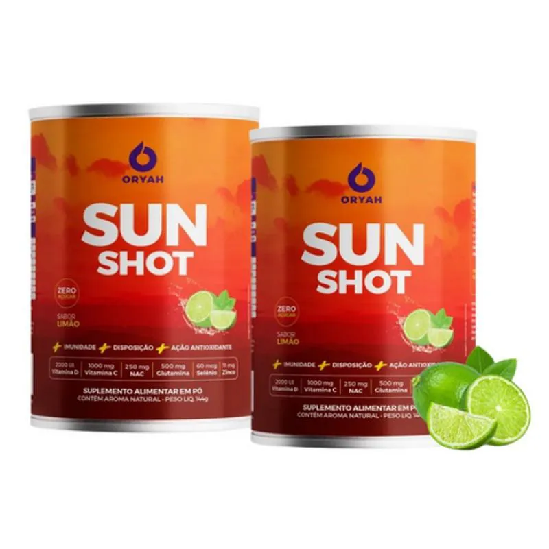 SHOT MATINAL KIT SUNSHOT ORYAH - SABOR LIMãO