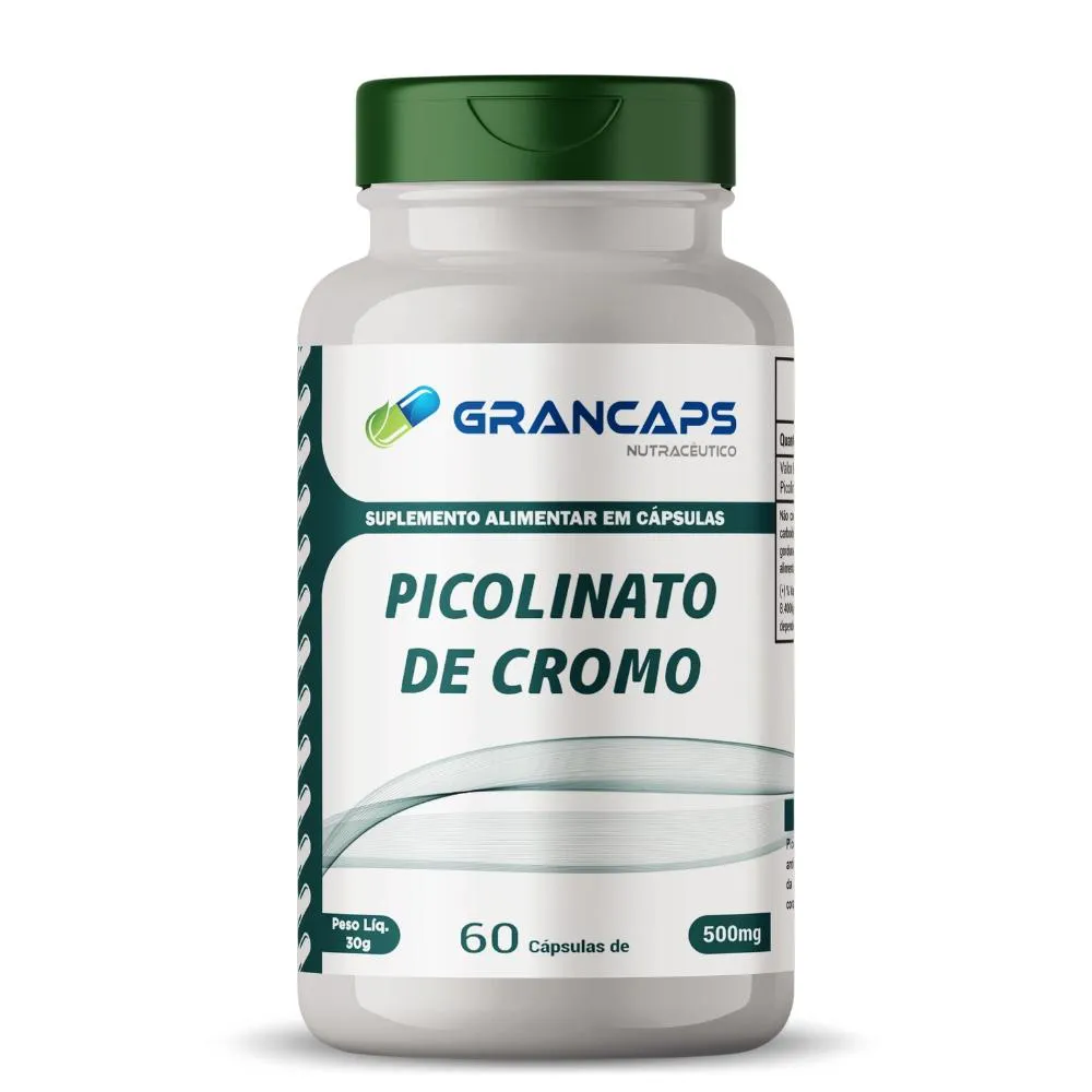 PICOLINATO DE CROMO 60 CáPSULAS 500MG GRANCAPS