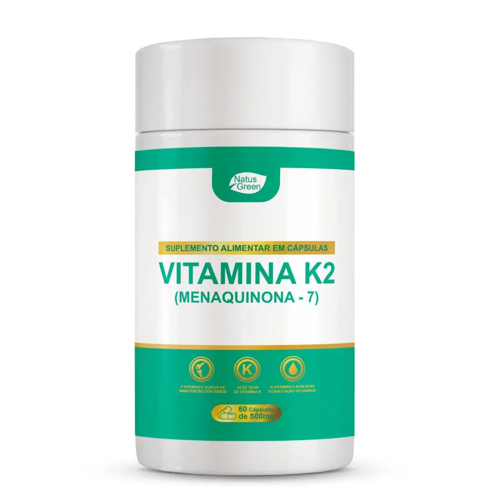 VITAMINA K2 CONCENTRADA 60 CáPSULAS 500MG NATUS GREEN