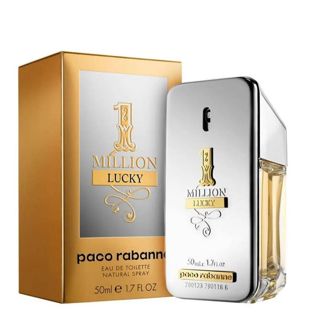 1 Million Lucky Paco Rabanne Eau de Toillete 50ml - Perfume Masculino