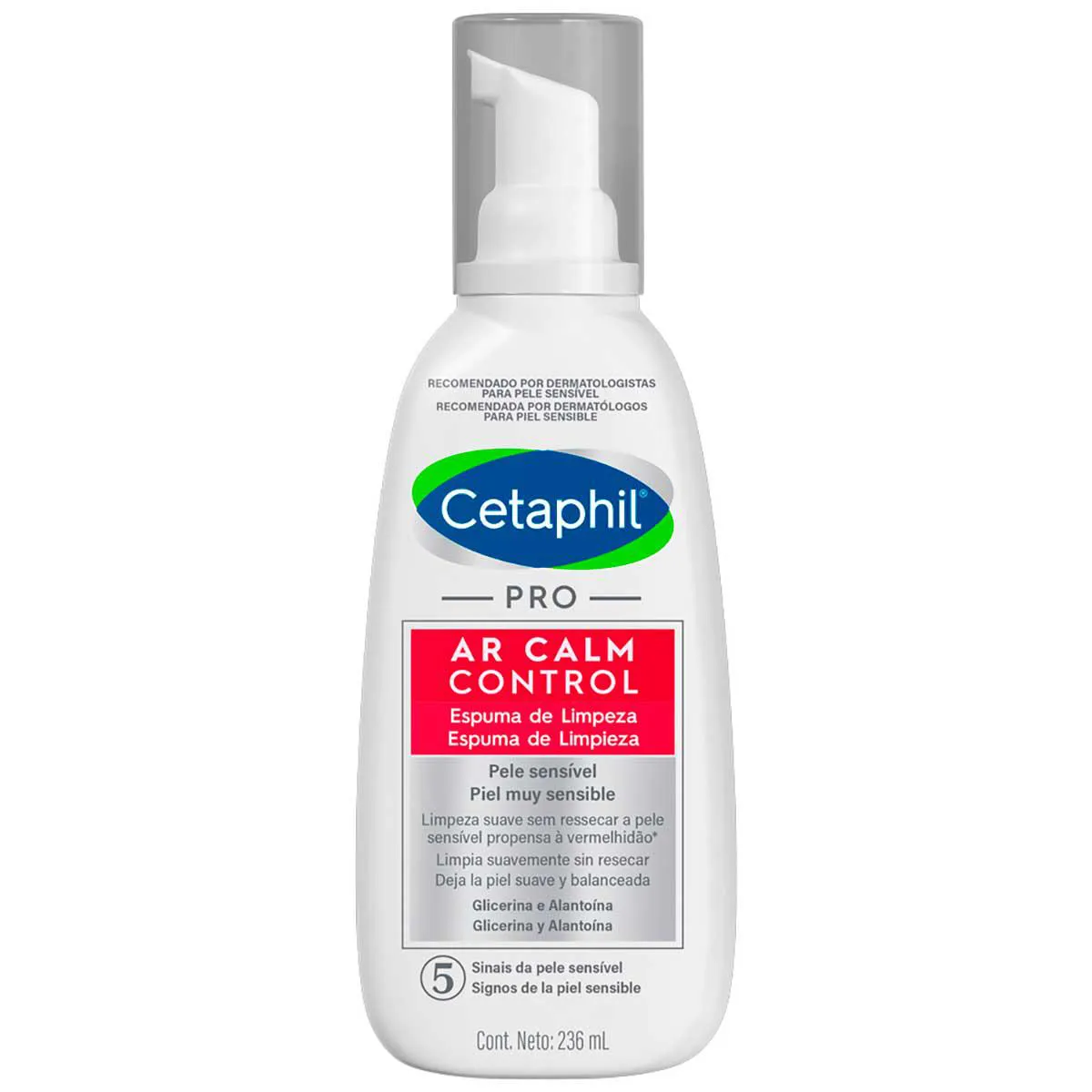 Espuma de Limpeza Cetaphil Pro AR Calm Control com 236ml