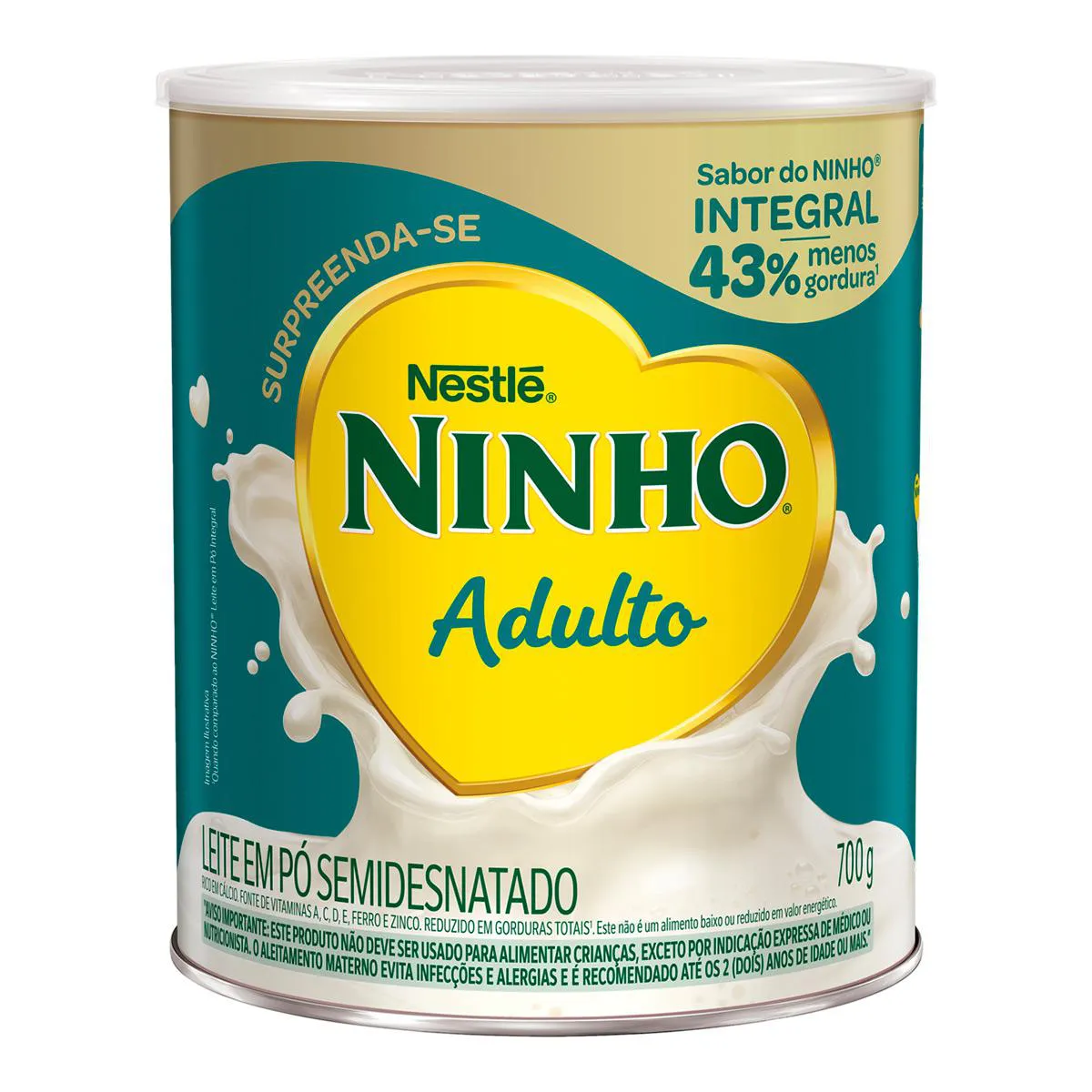 Leite em Pó Ninho Adulto Semidesnatado 700g