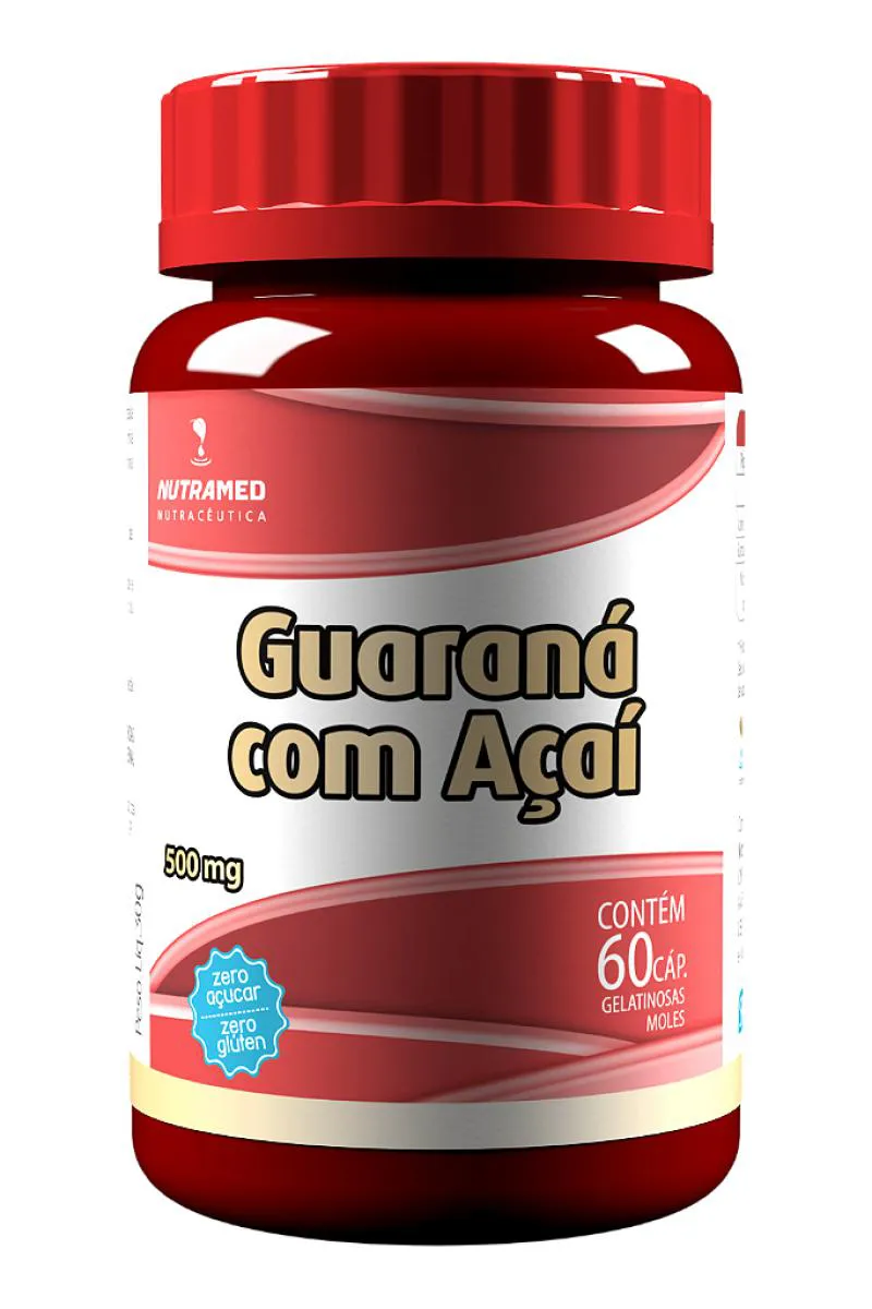 GUARANá + AçAí - 60 CáPSULAS