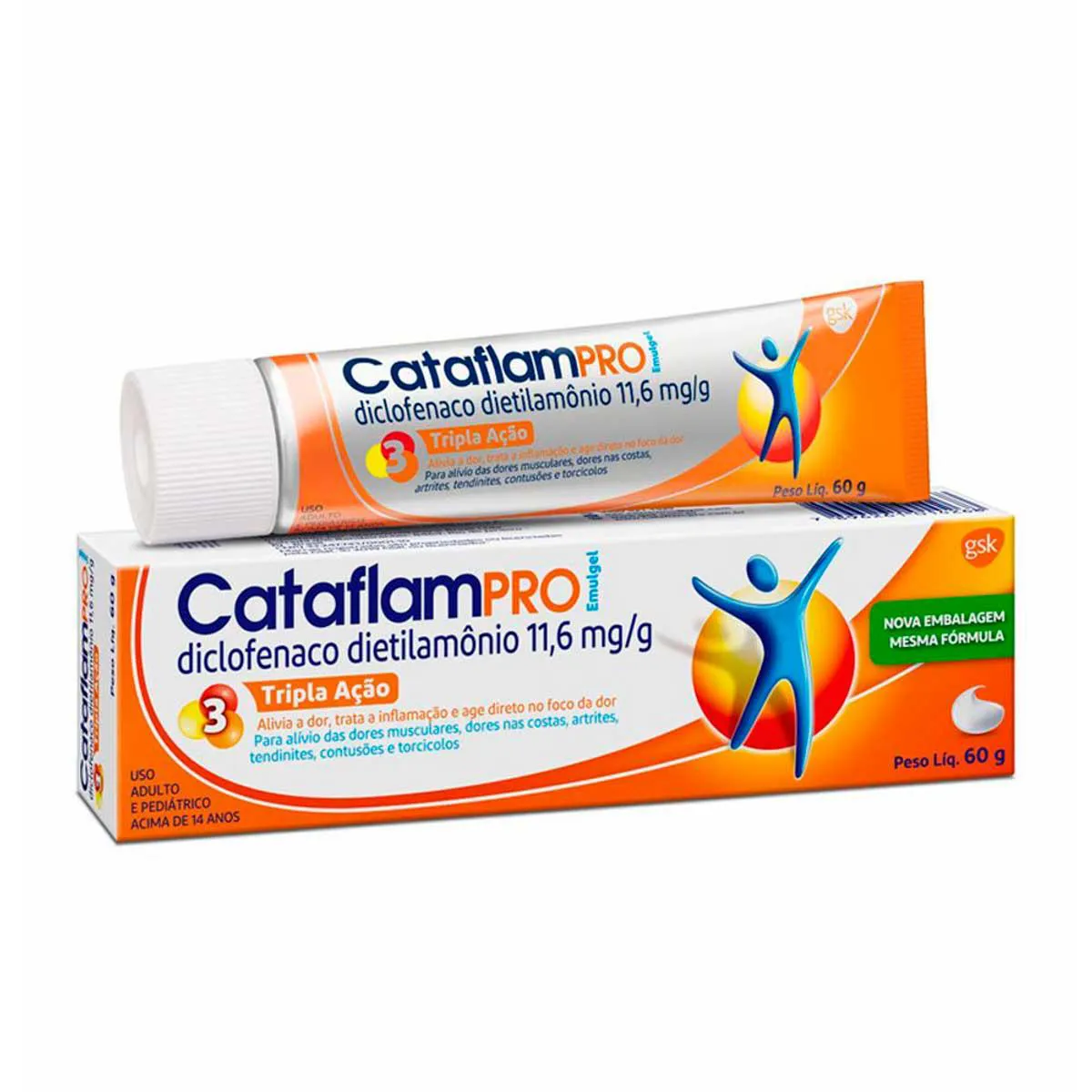 CataflamPro Tripla Ação Emulgel 11,6mg/g 60g