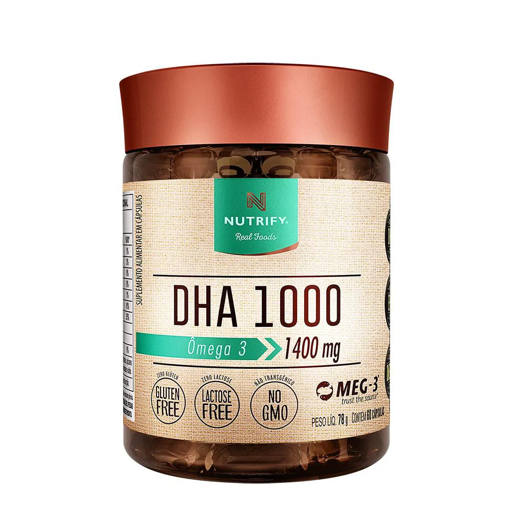 DHA 1000 60 CAPSULAS - NUTRIFY