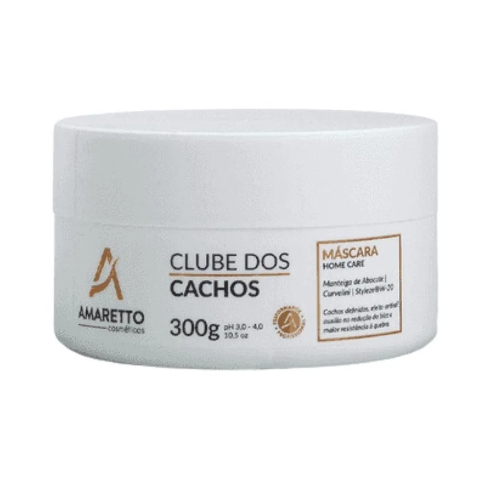 MáSCARA CLUBE DOS CACHOS AMARETTO 300G