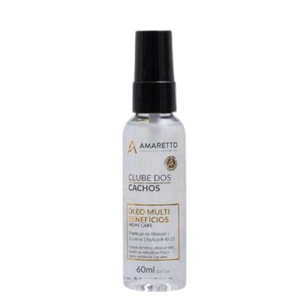 ÓLEO MULTI BENEFíCIOS CLUBE DOS CACHOS AMARETTO 60ML