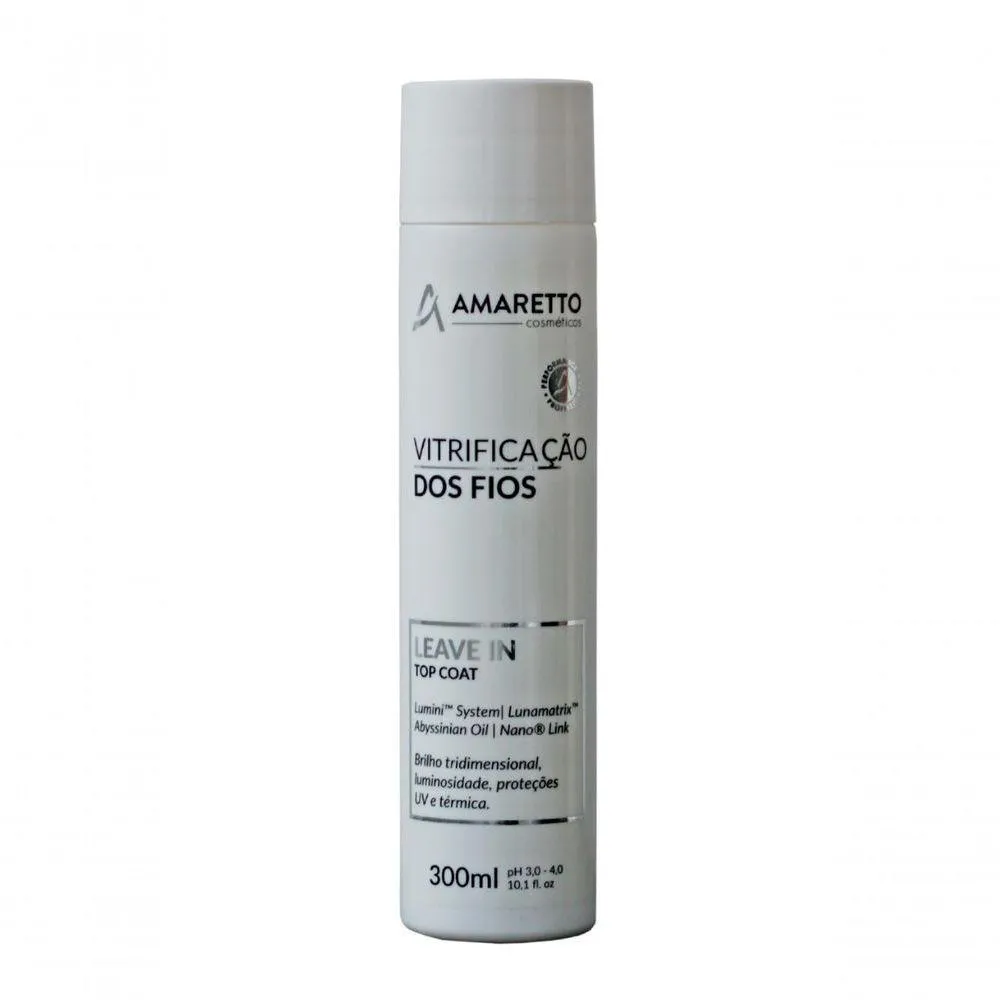 LEAVE-IN TOP COAT VITRIFICAçãO DOS FIOS AMARETTO 300 ML
