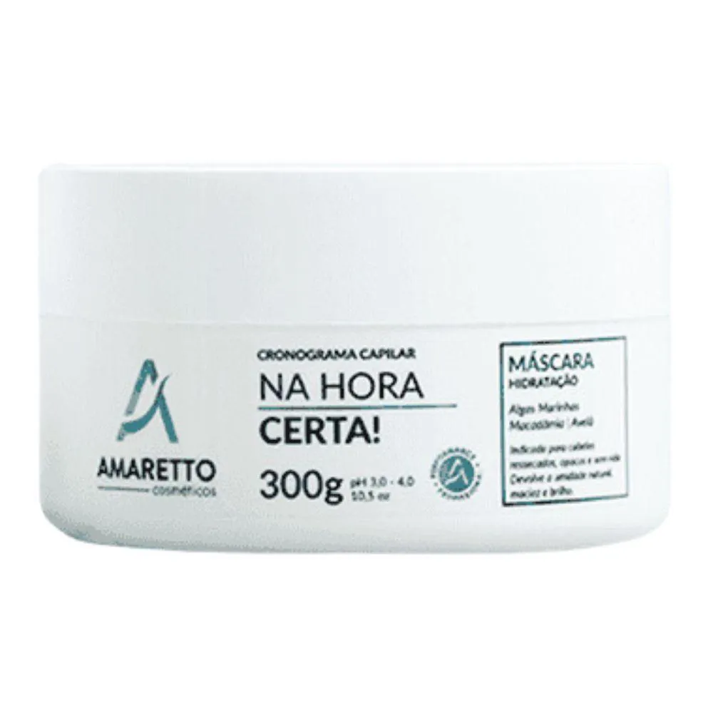 CRONOGRAMA HORA CERTA AMARETTO MáSCARA HIDRATAçãO 300G