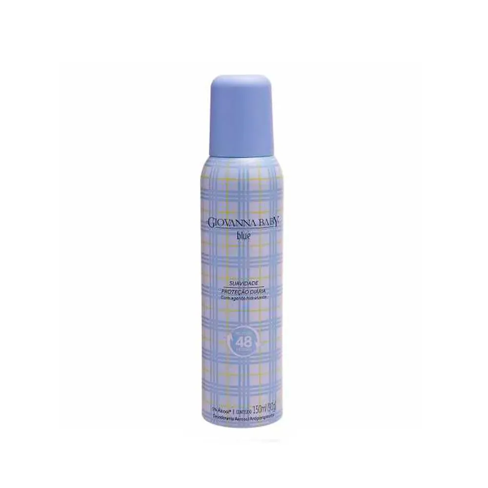 Desodorante Antitranspirante Aerosol Giovanna Baby Blue Feminino 48H 150Ml