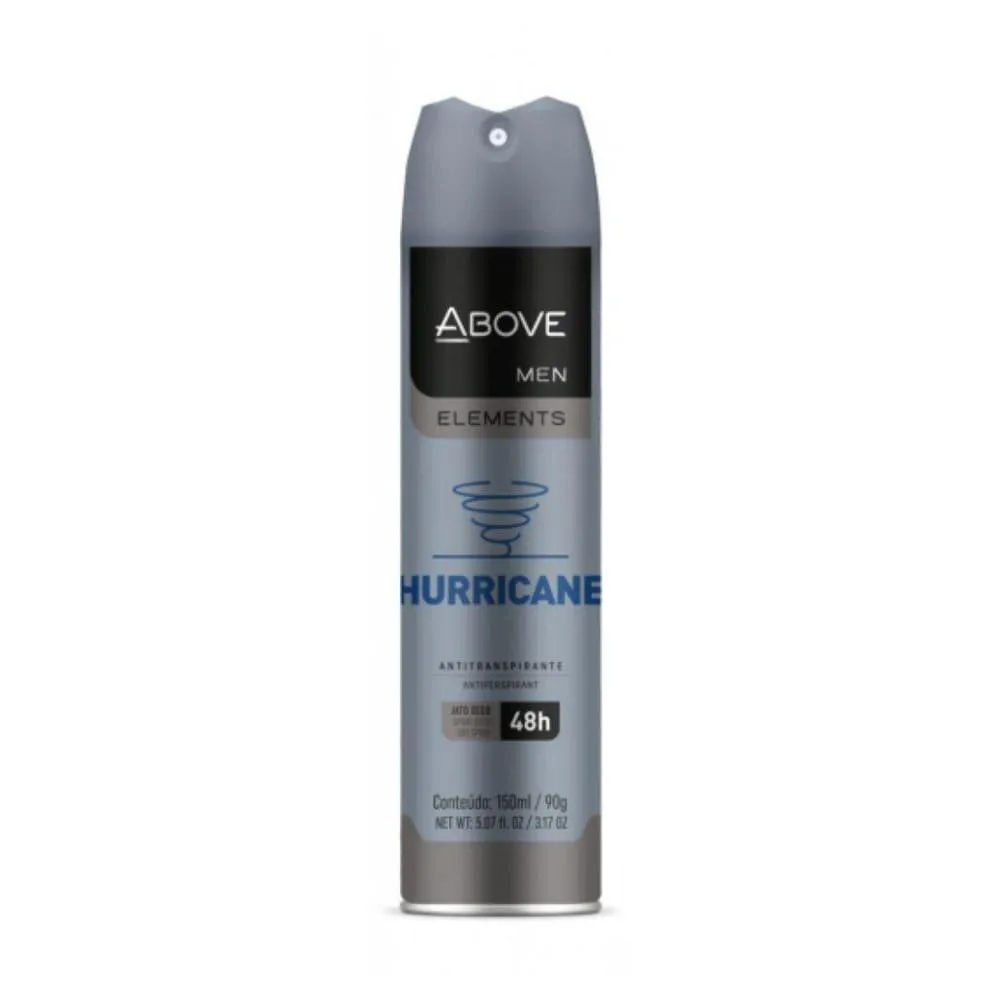 Desodorante Antitranspirante Aerosol Above Men Elemen Hurricane 48H 150Ml