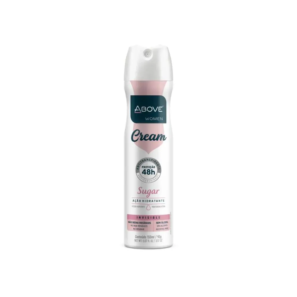 Desodorante Antitranspirante Aerosol Above Women Cream Sugar 48H 150Ml