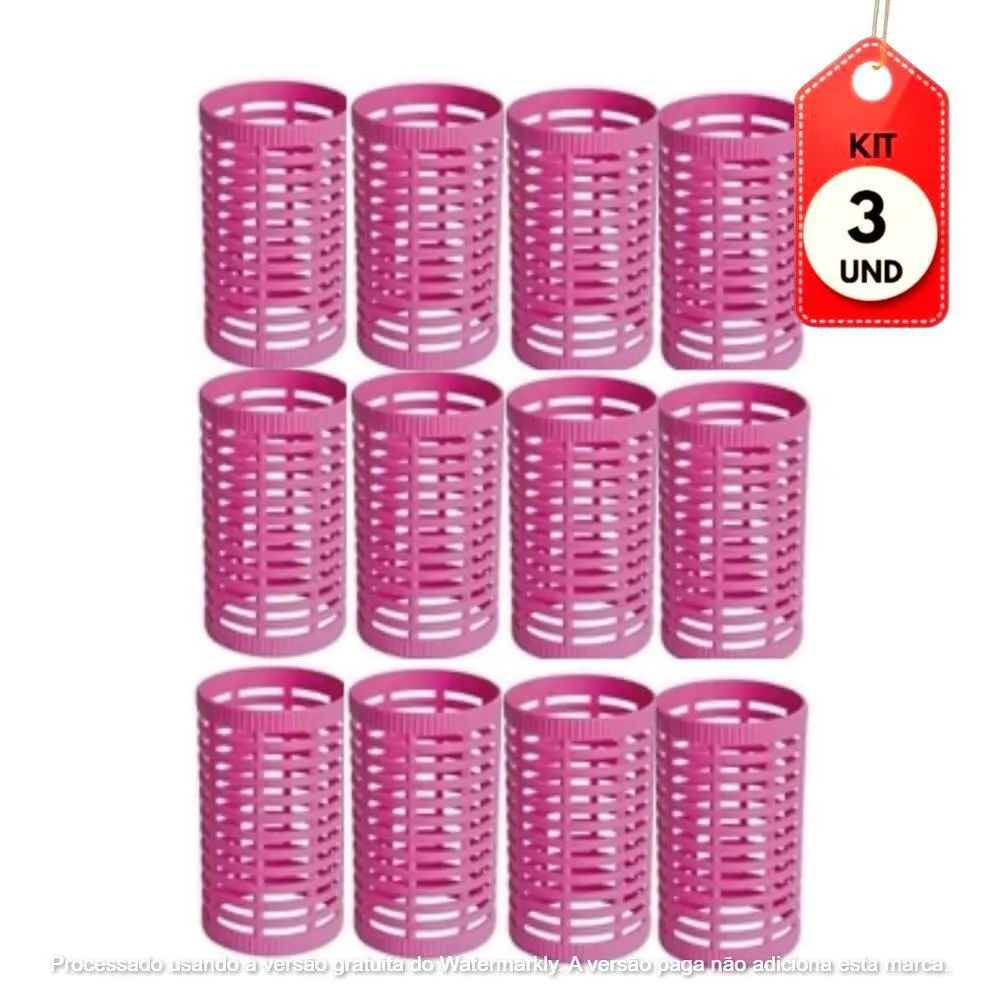 Kit C/03 Bob Nº06 Para Cabelo C/12