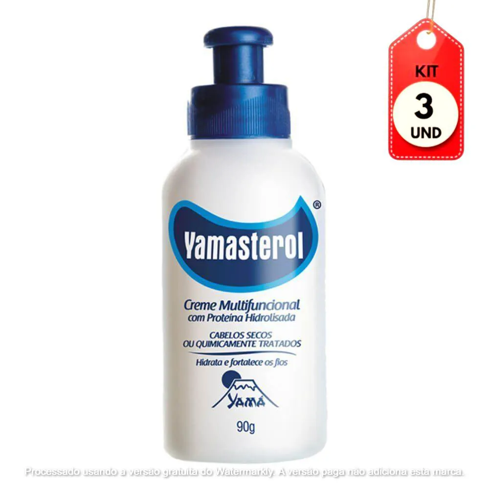 Kit C/03 Yamasterol Proteínas Creme 90G