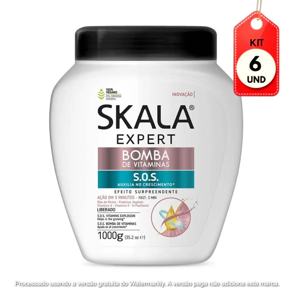 Kit C/06 Skala Expert Bomba Creme 1Kg