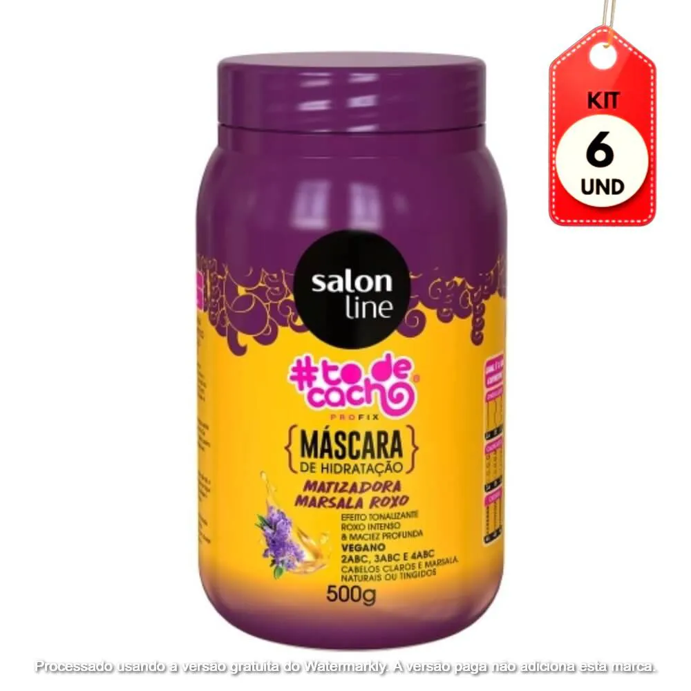 Kit C/06 Salon Line #Todecacho Matiz Marsala Maionese Máscara 500G