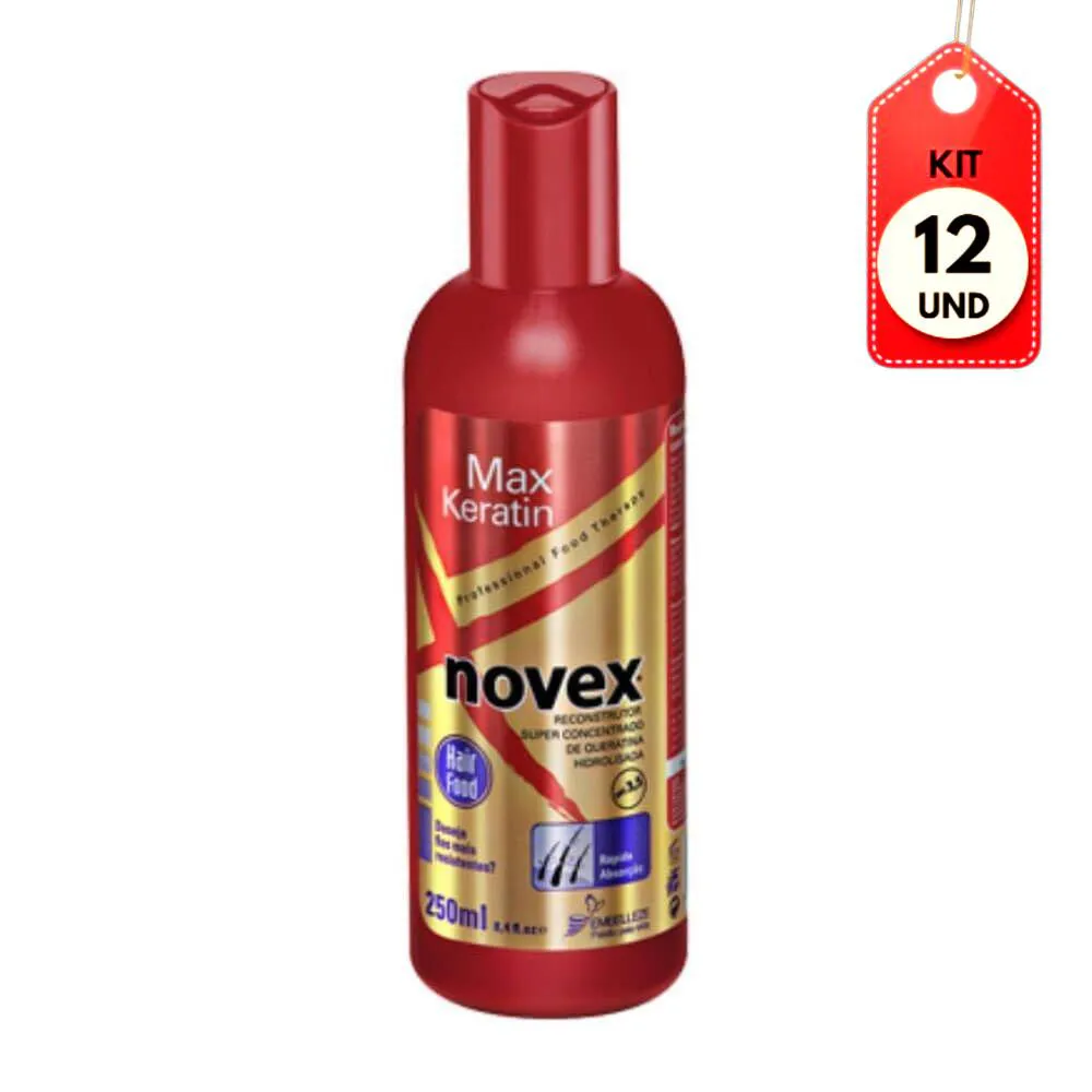 Kit C/12 Novex Max Keratin Reconstrutor Capilar 250Ml