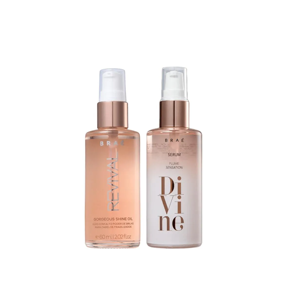 Kit Óleo Revival 60Ml + Divine Plume Sensation 60Ml - Braé