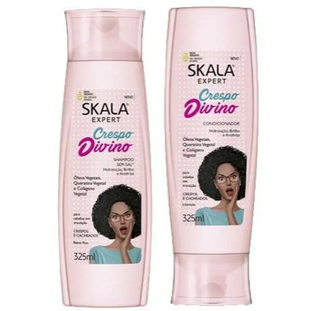 Kit Shampoo+Cond Skala Expert Crespo Divino 325Ml Cada