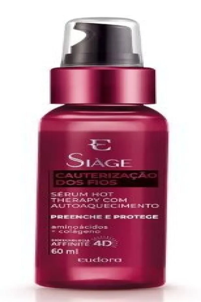 Sérum Capilar Siàge Hot Therapy Cauterização Dos Fios 60Ml