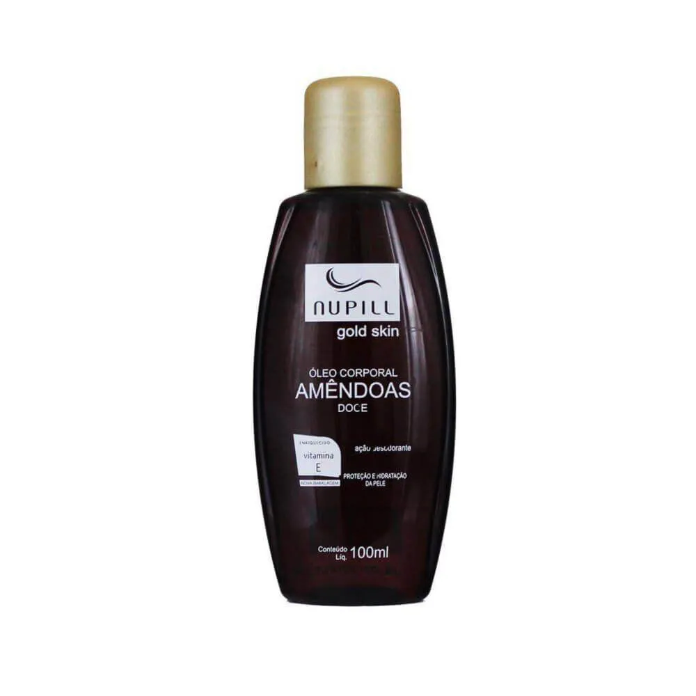 Nupill Gold Skin Óleo De Amêndoas C/ Vitamina E 100Ml