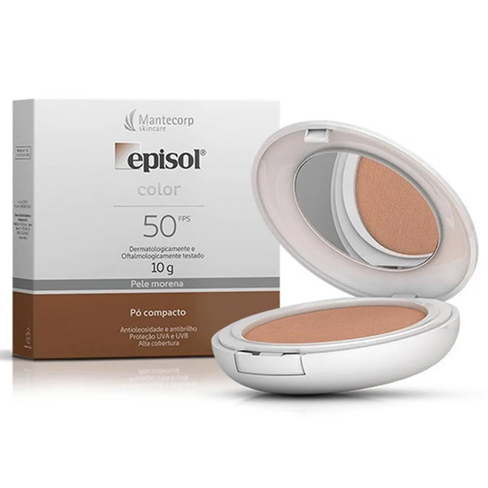 Mantecorp Episol Color Pó Compacto Tom 3 Médio Fps50 10G