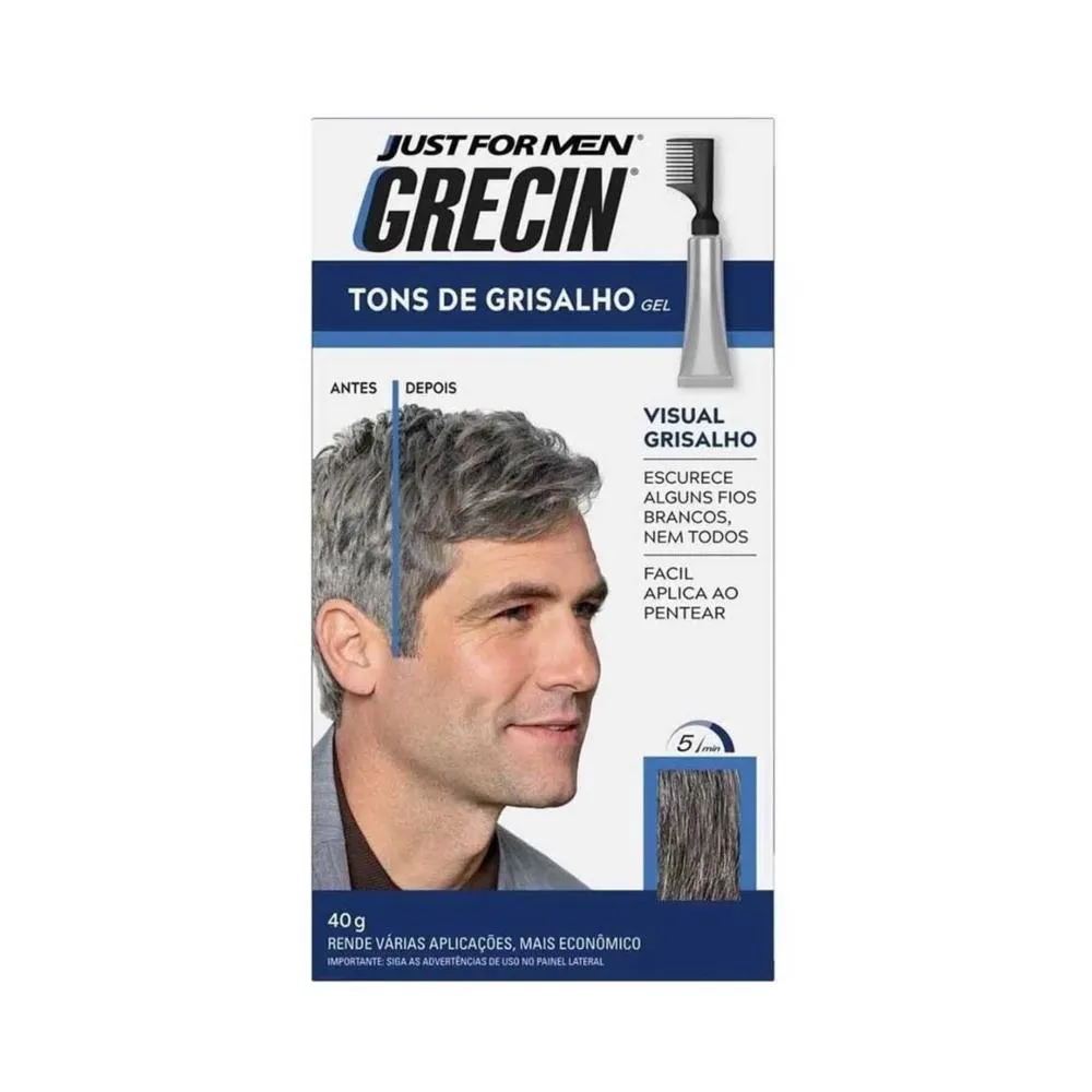 Grecin Tons De Grisalho Shampoo Tonalizante 40G