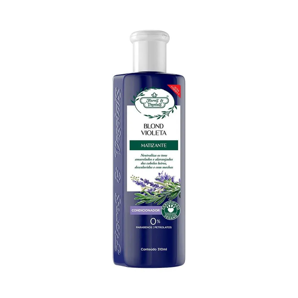 Condicionador Matizador Flores & Vegetais Blond Matizante Cabelos Loiros 310ml