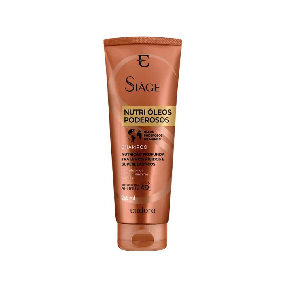 Shampoo Eud Siáge Nutri Óleos Poderosos Nutrição Profunda 250ml