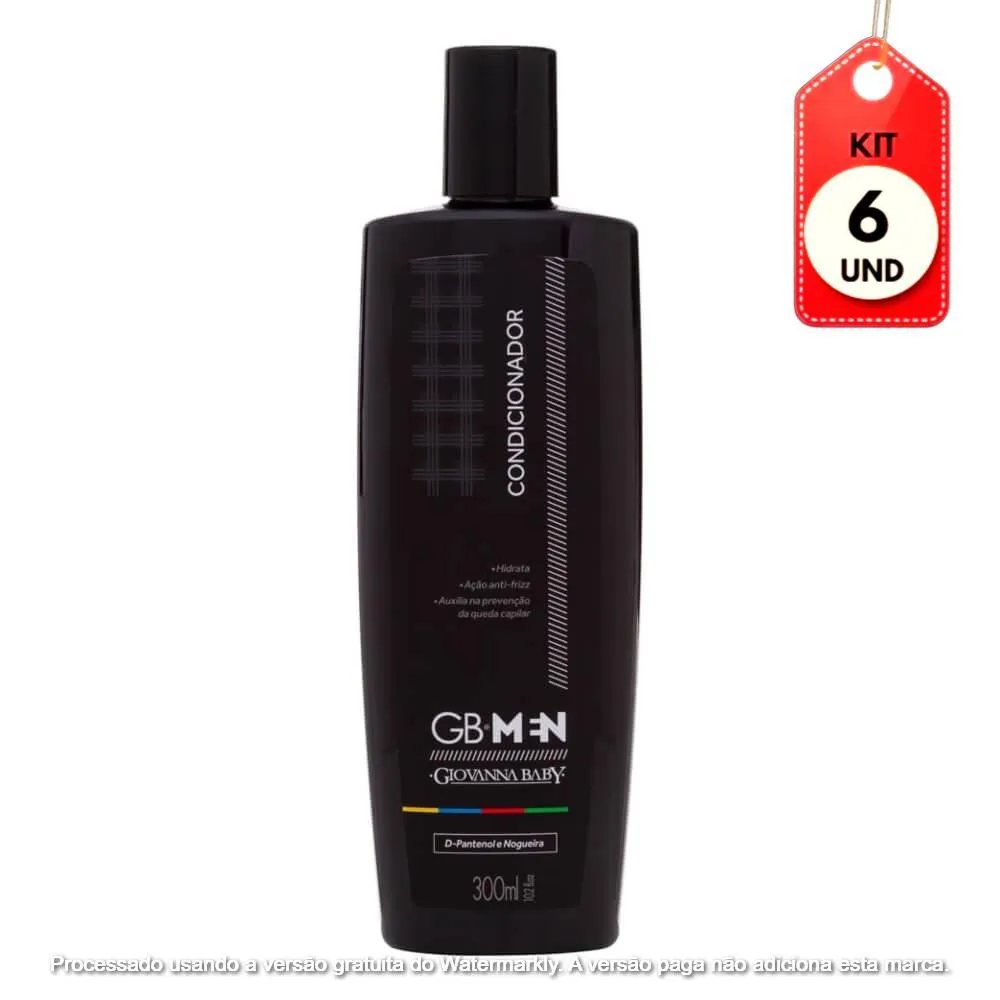 Kit C/06 Giovanna Baby Men Condicionador 300Ml
