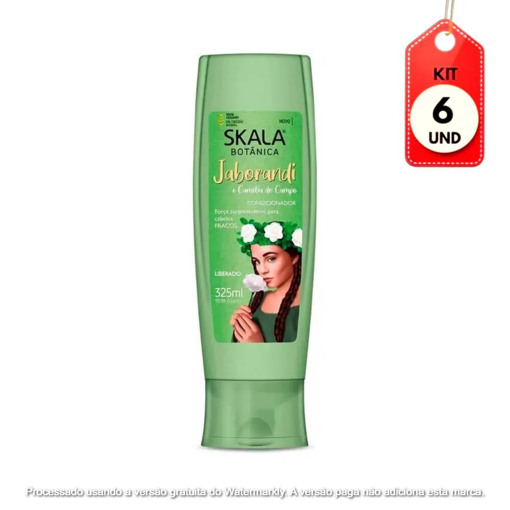 Kit C/06 Skala Jaborandi Condicionador 325Ml