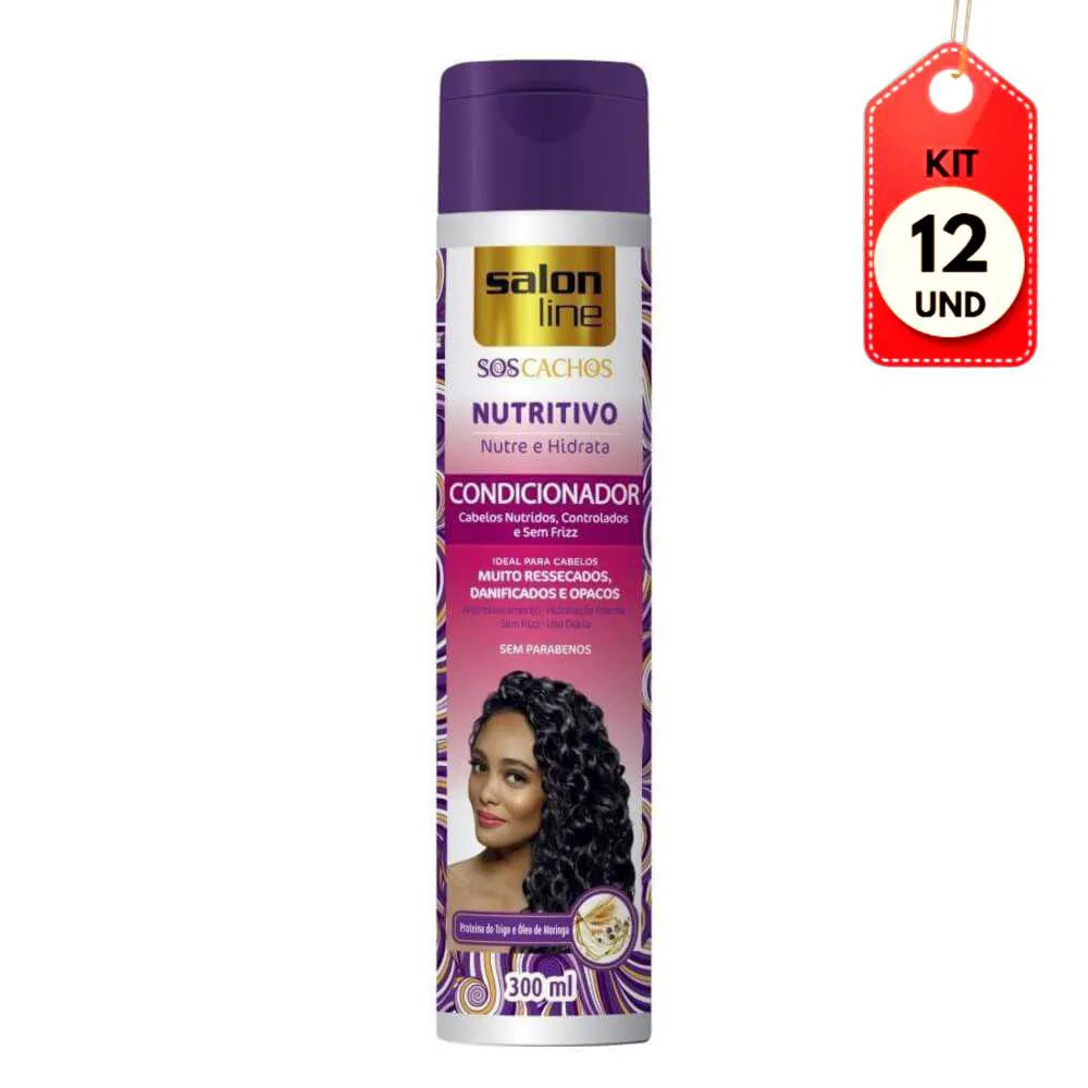 Kit C/12 Salon Line Nutritivo Condicionador 300Ml