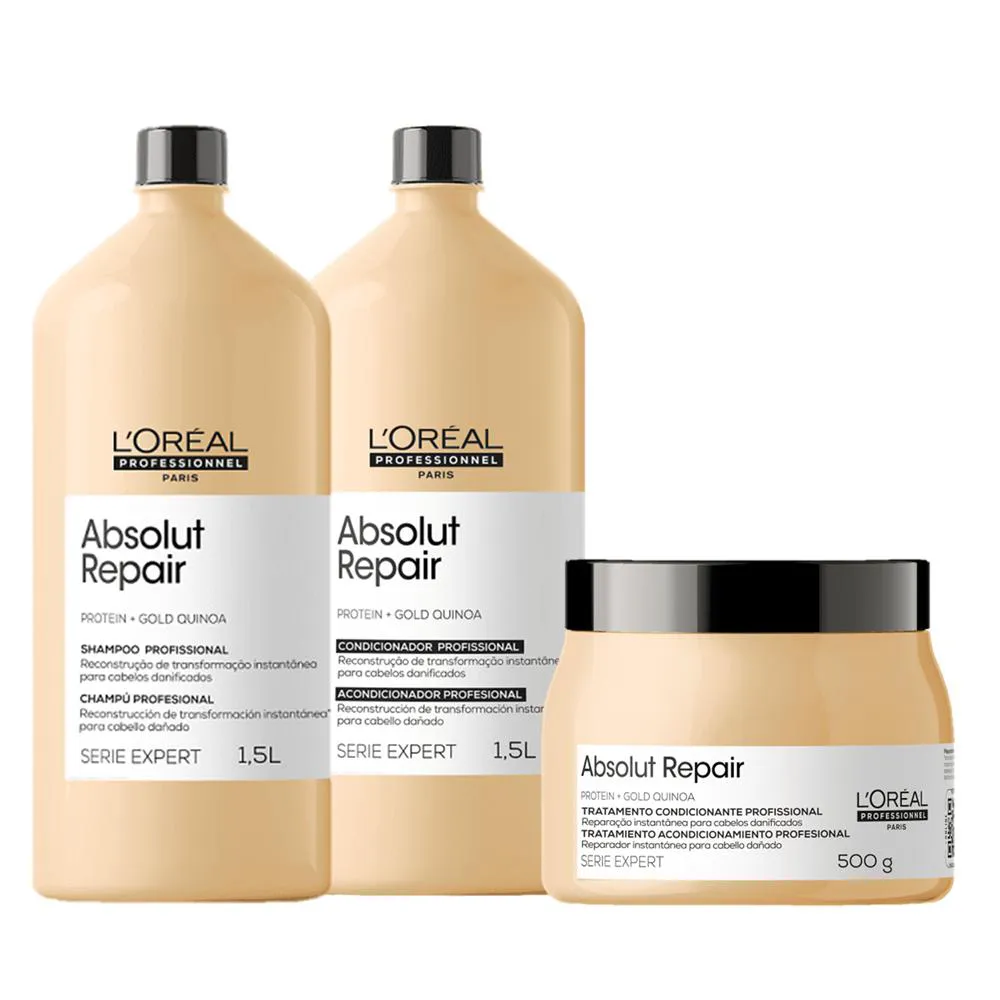 Kit Loréal Professionnel Absolut Repair Salon (3 Produtos)