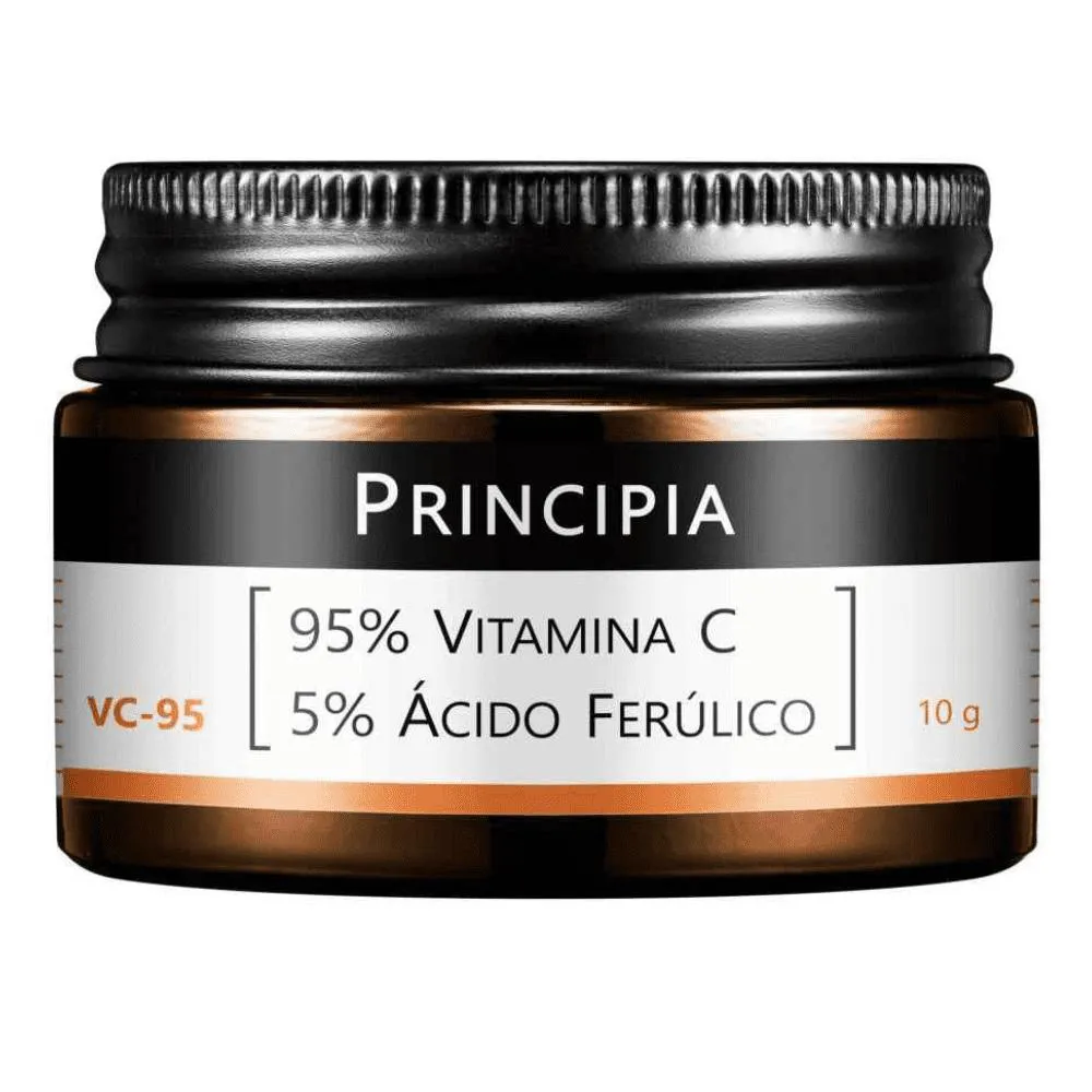 Principia Skincare Pó Ultrafino Vitamina C Pura 95% + 5% Ácido Ferúlico Vc-95