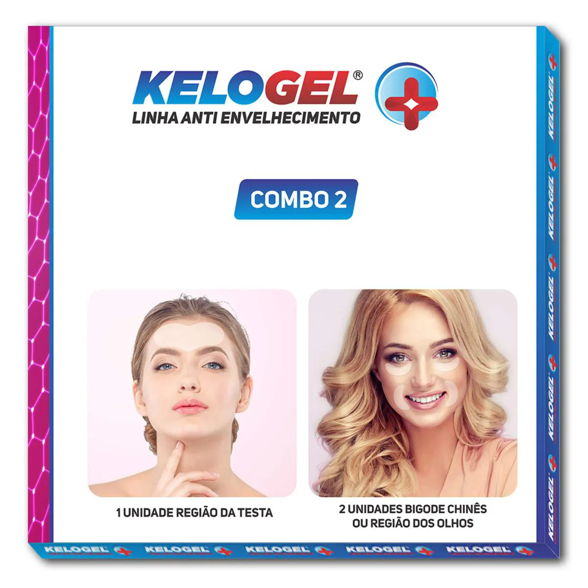 Silicone Antissinais Kit 2 Com 1 Testa + 2 Un Olho Ou Bigode